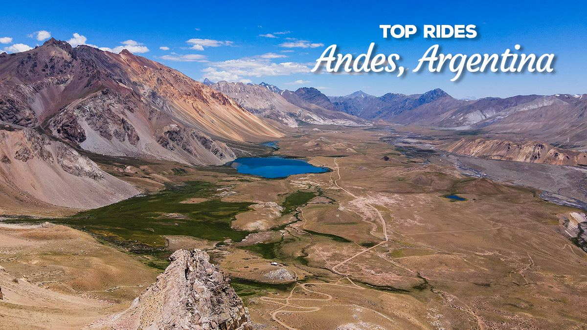 A drone view over the Valle Hermoso, Argentina
