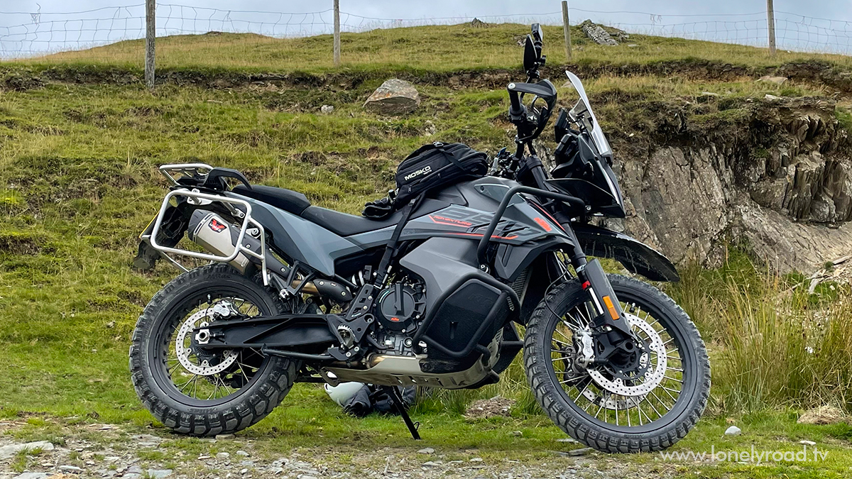 Grey 2021 KTM 890 Adventure motorcycle