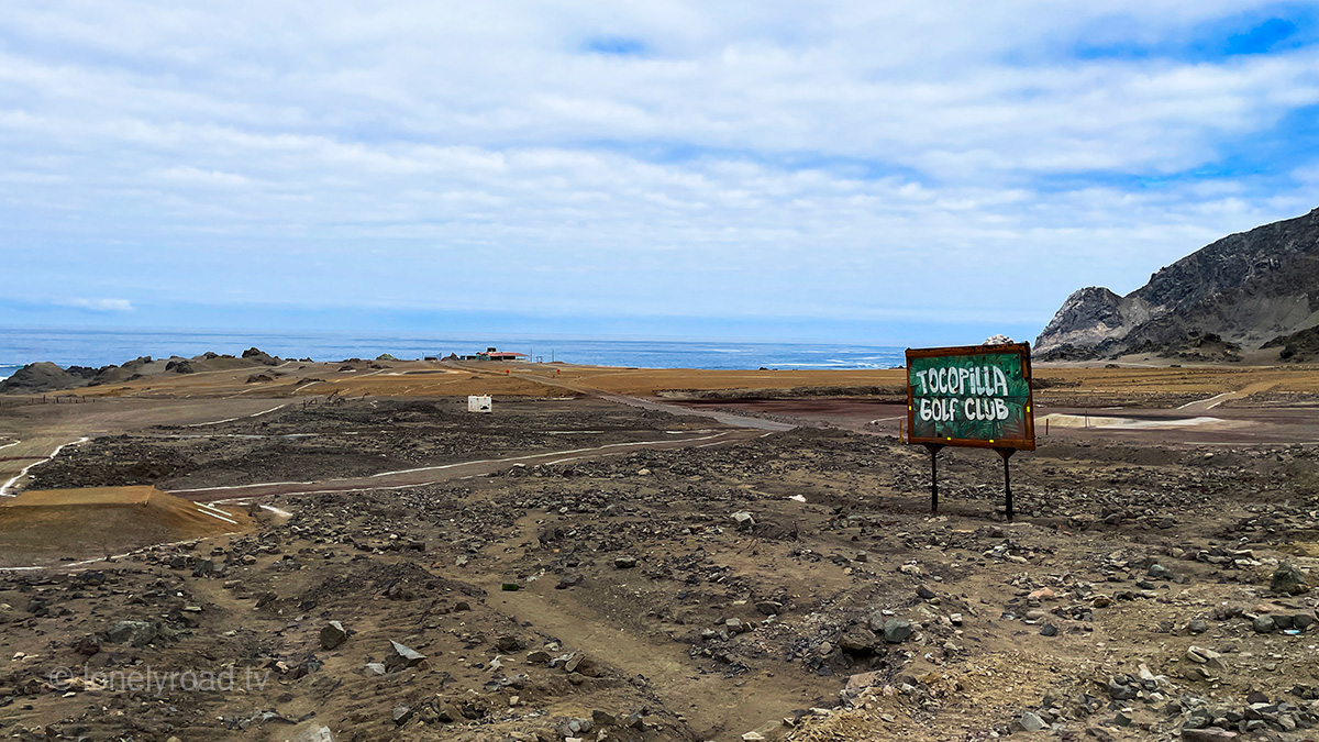 A picture of a sign for the Tocopilla Golf Club